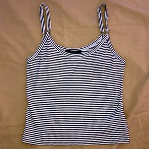 Black and White Stripe Tank
